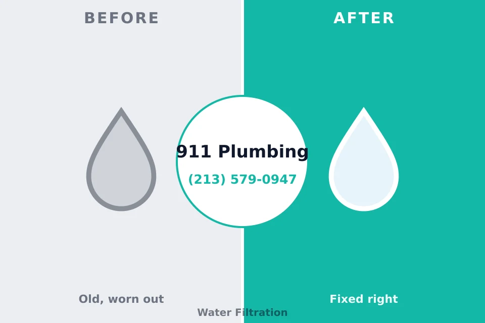 Before and after: plumbing company Louisburg, NC